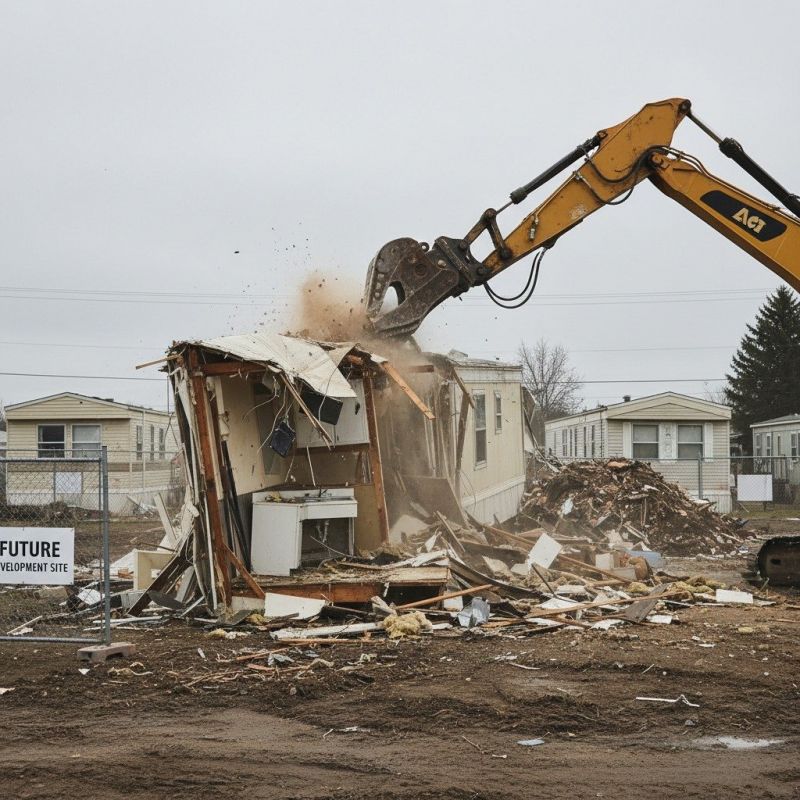 Mobile Home Demolition in Katy, TX
